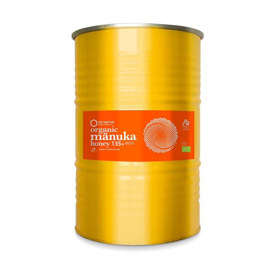 Organic Mānuka Honey MGO 135+ (Monofloral)